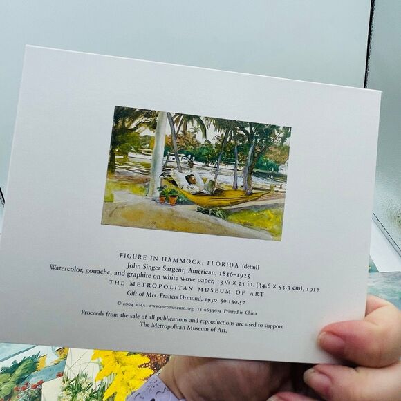 Metropolitan Museum of Art American Watercolors Boxed Set 32 Notecards 8 Designs - Picture 7 of 7